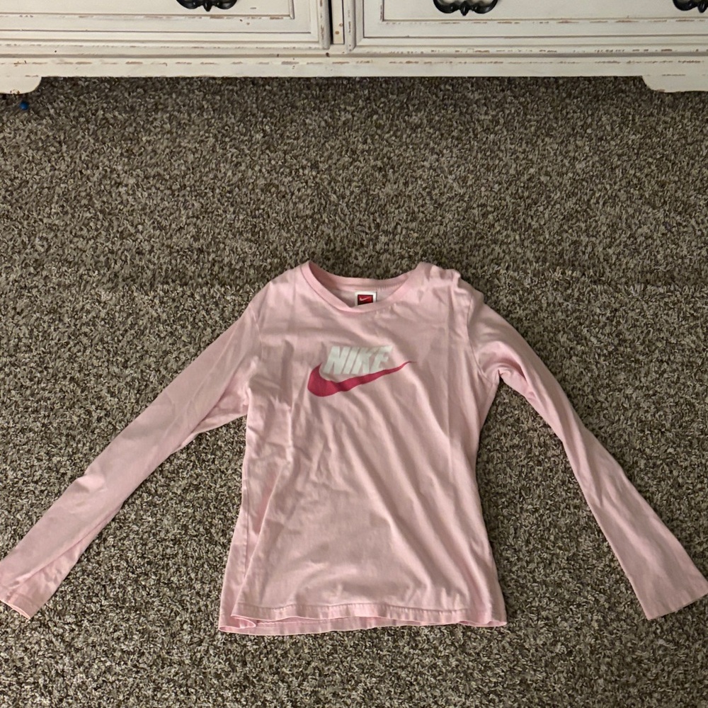 Nike Kids Light Pink Long Sleeve Tee